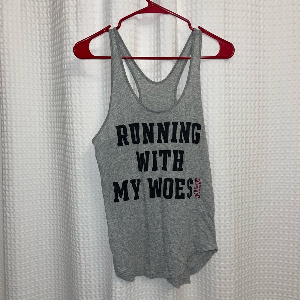 PINK Racer Back Tank Top
